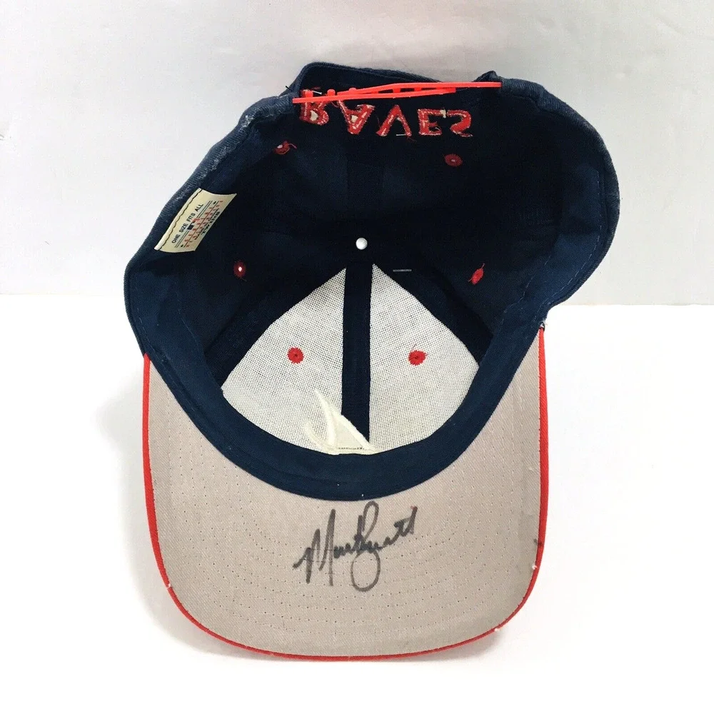 Vintage 90s Atlanta Braves Snapback Hat Cap Genuine Merchandise - Autographs NWT